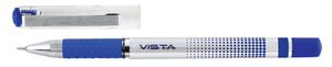 Ручка масляна VISTA 1 мм Optima O15660-02 синя
