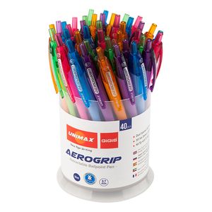 Ручка шариковая автоматическая Aerogrip-2 Unimax UX-137-02 синяя - Фото 1
