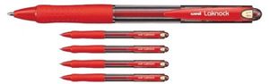 Ручка шариковая автоматическая uni LAKNOCK broad 1.4 мм красная SN-100. 14 Red Uni