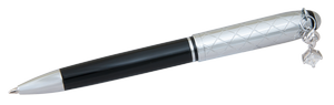 Ручка шариковая Diamond с фианитом черный в подарочном футляре LS.403025-01 Langres