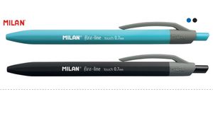 Ручка шариковая FINE LINE Rubber Touch 0.7 мм Milan ml.176561124 черный