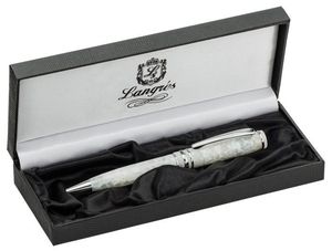 Ручка шариковая Melody белый в подарочном футляре LS.402015-12 Langres - Фото 2