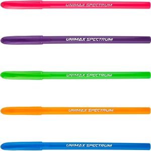 Ручка шариковая Spectrum Fashion Unimax UX-135-02 синяя - Фото 1