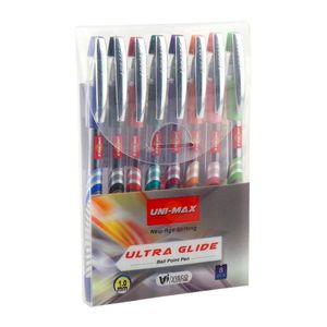 Ручка шариковая Ultraglide (8 цветов) ассорти Unimax UX-116-20 - Фото 1