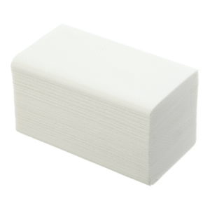 Полотенца бумажные PAPERO RV053 V-образные 21х19 см 2 слоя 150 листов белые целлюлозные - Фото 1