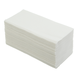 Полотенца бумажные PAPERO RV039 V-образные 21х22 см 1 слой 200 листов белые целлюлозные - Фото 1