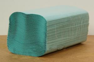 Полотенца бумажные RUTA rt.95060 V-образные 23х25 см 1 слой 160 листов зеленые макулатурные