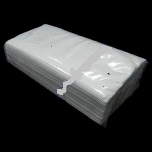 Салфетки косметические с перфорацией сверху белые, 2 слоя, 10х21 см, 300 шт, 0126935