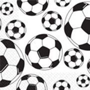 Салфетки Футбольные мячи, 3 слоя, 33х33 см, 50 шт, Марго, 0126384