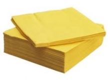 Салфетки желтые, 2 слоя, 33х33 см, 200 шт, Марго, 0126467