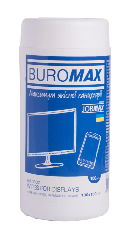 Серветки для екранів і оптики JOBMAX Buromax BM.0802