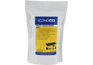 Салфетки для оргтехники влажные 100 штук мягкая упаковка Economix E72644