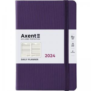 Щоденник датований 2024 Partner Lines A5 пурпурний AXENT 8815-24-17-A