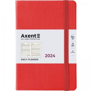 Ежедневник датированный 2024 Partner Lines A5 красный AXENT 8815-24-54-A
