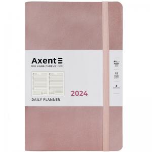 Ежедневник датированный 2024 Partner Soft Earth Colors A5 розовый AXENT 8820-24-03-A