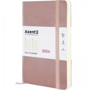 Щоденник датований 2024 Partner Soft Earth Colors A5 рожевий AXENT 8820-24-03-A - Фото 1