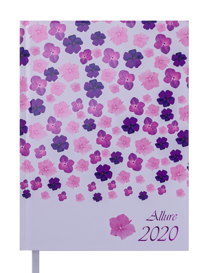 Щоденник датований 2020 ALLURE, A5, 336 стор, BUROMAX BM.2178 - колір: фіолетовий