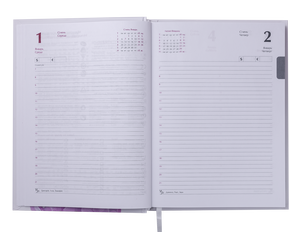 Ежедневник датированный 2020 ALLURE, A5, 336 стр., BUROMAX BM.2178 - цвет: лавандовый