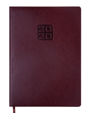 Щоденник датований 2020 BRAVO (Soft), А4, BUROMAX BM.2740 - колір: коричневий