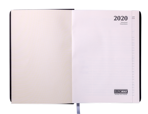 Щоденник датований 2020 CASTELLO, A5, BUROMAX BM.2152 - колір: чорний