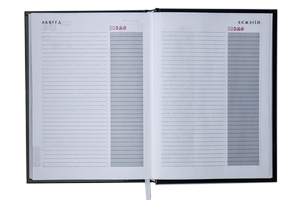 Ежедневник датированный 2020 MONOCHROME, A5, BUROMAX BM.2160 - формат: а5