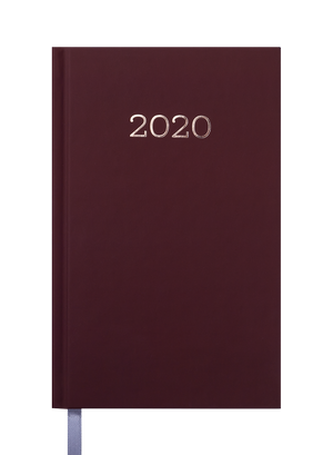 Ежедневник датированный 2020 MONOCHROME, A6, 336 стр., BUROMAX BM.2564 - цвет блока: белый
