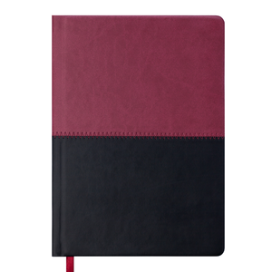 Ежедневник датированный 2020 QUATTRO, A5, 336 стр., BUROMAX BM.2140 - цвет: бордовый