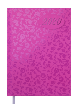 Щоденник датований 2020 VINTAGE, A5, 336 стор, BUROMAX BM.2174 - колір: рожевий