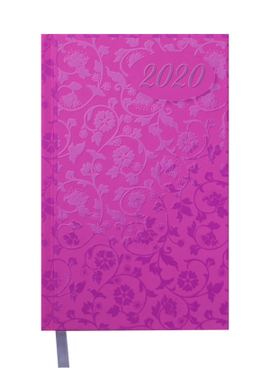 Ежедневник датированный 2020 VINTAGE, A6, 336 стр., BUROMAX BM.2566 - цвет: розовый