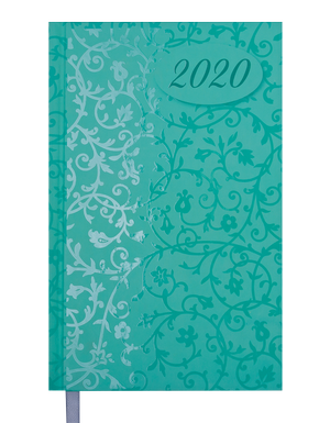 Щоденник датований 2020 VINTAGE, A6, 336 стор, BUROMAX BM.2566 - колір: салатовий