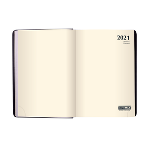 Ежедневник датированный 2021 BEST, A5, BUROMAX BM.2126-02 - цвет блока: кремовый