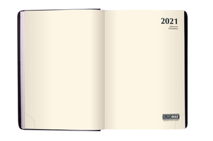 Ежедневник датированный 2021 CHANCE, A5, BUROMAX BM.2140-01 - цвет блока: кремовый