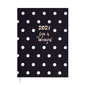 Щоденник датований 2021 ELEGANT, A5, BUROMAX BM.2177 - колір: коричневий
