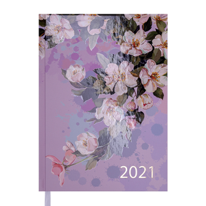 Ежедневник датированный 2021 FILLING, A5, BUROMAX BM.2162 - цвет блока: белый