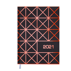 Ежедневник датированный 2021 LINEA, A5, BUROMAX BM.2151 - цвет блока: белый