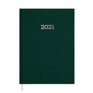 Щоденник датований 2021 MONOCHROME, A5, BUROMAX BM.2160 - колір: бордовий