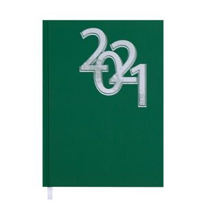 Щоденник датований 2021 OFFICE, A5, BUROMAX BM.2164 - колір: зелений