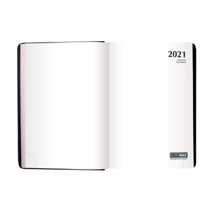 Ежедневник датированный 2021 ONLY, A5, BUROMAX BM.2183 - цвет блока: белый