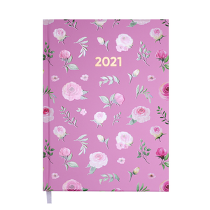 Ежедневник датированный 2021 PROVENCE, A5, BUROMAX BM.2161 - цвет: фиолетовый