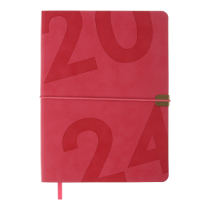 Щоденник датований 2024 BEST A5 малиновий Buromax BM.2126-29