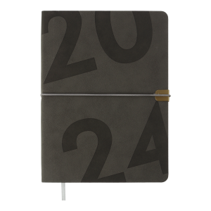 Щоденник датований 2024 BEST A5 сірий Buromax BM.2126-09