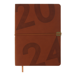 Ежедневник датированный 2024 BEST A5 светло-коричневый Buromax BM.2126-18