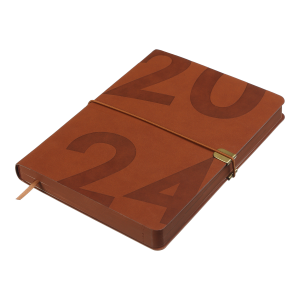 Ежедневник датированный 2024 BEST A5 светло-коричневый Buromax BM.2126-18