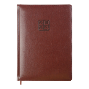 Ежедневник датированный 2024 BRAVO A4 коричневый Buromax BM.2740-25