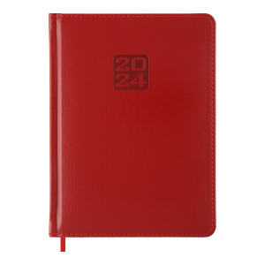 Ежедневник датированный 2024 BRAVO A5 красный Buromax BM.2112-05