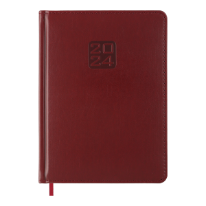 Ежедневник датированный 2024 BRAVO A5 темно-красный Buromax BM.2112-13
