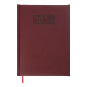 Щоденник датований 2024 GENTLE A5 темно-червоний Buromax BM.2109-13