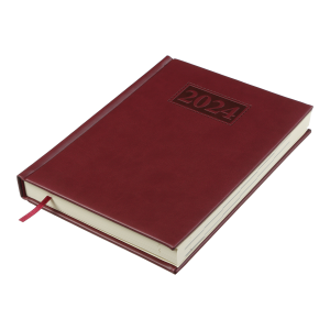 Ежедневник датированный 2024 GENTLE A5 темно-красный Buromax BM.2109-13
