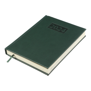 Ежедневник датированный 2024 GENTLE A5 зеленый Buromax BM.2109-04