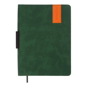 Ежедневник датированный 2024 VERONA A5 зеленый Buromax BM.2115-04